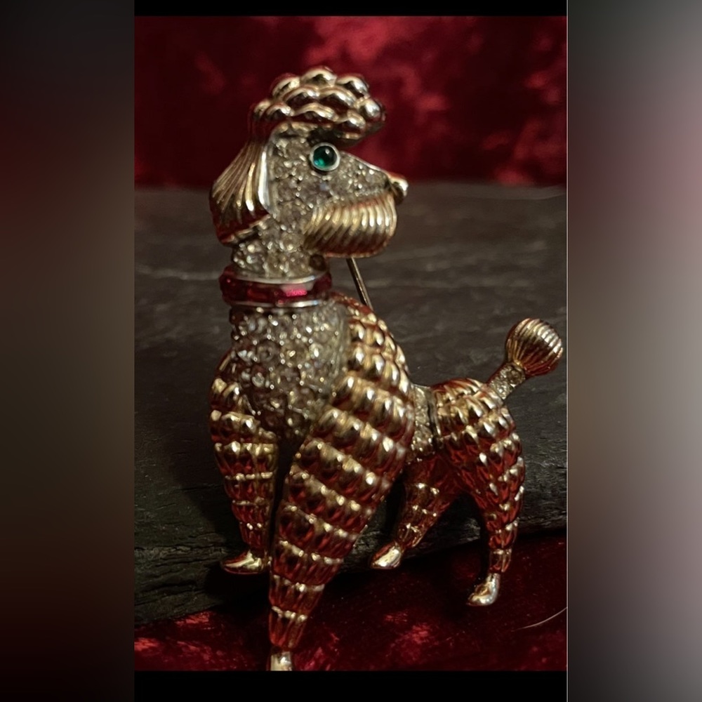 Crown Trifari RARE Alfred Phillipe Poodle Brooch